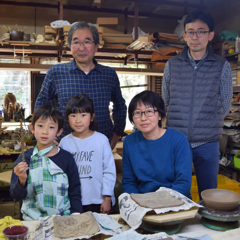 富士山のお皿を作ろう (深良窯 村上陶房)